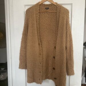 Splendid XS tan cozy oversized cardigan